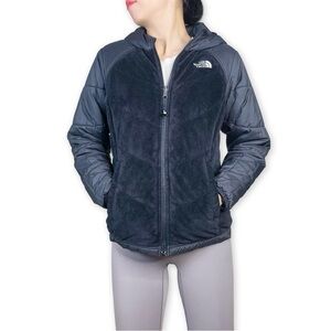 The North Face Perseus Reversible Hooded Fleece Jacket in Black Fits XS-S